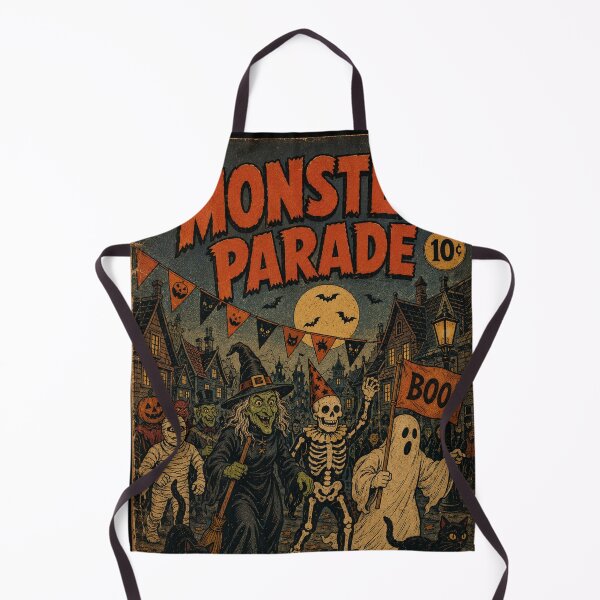 Item preview, Retro Halloween Comic Book Cover Art: Monster Parade designed and sold by bapupa.