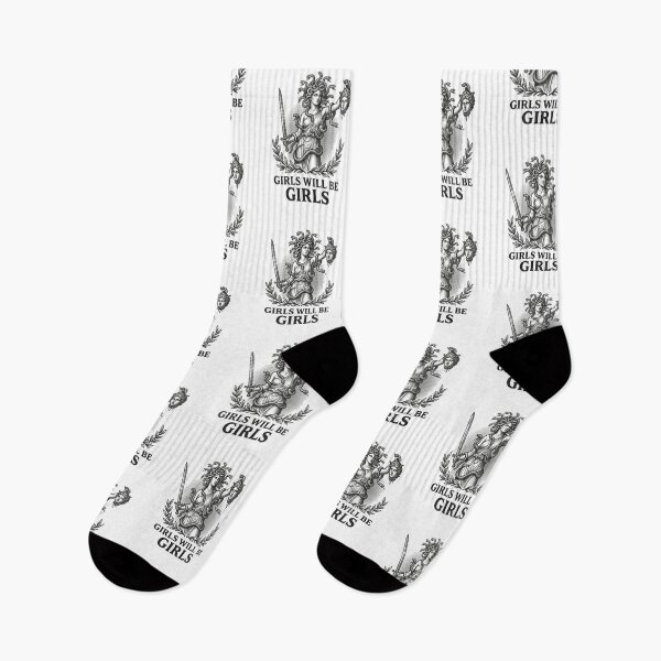 Item preview, Girls Will Be Girls Perseus Medusa Feminist Greek Mythology Dark Humor designed and sold by raedattia.