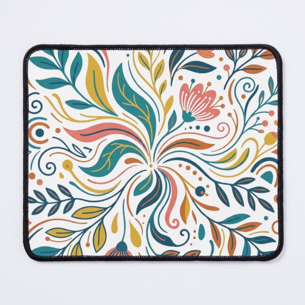 Item preview, Folk Floral Mandala Pattern Modern Botanical Art designed and sold by KreatoLab.