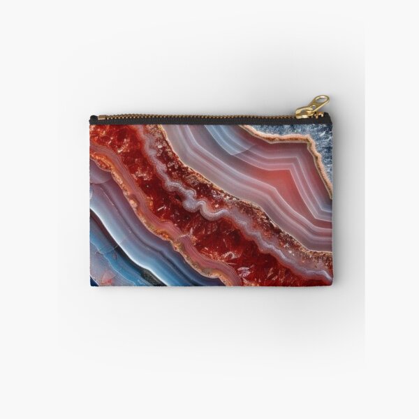 Item preview, Red and Blue Agate Slice — Marble Geode Crystal Texture designed and sold by LYAN-STORE.