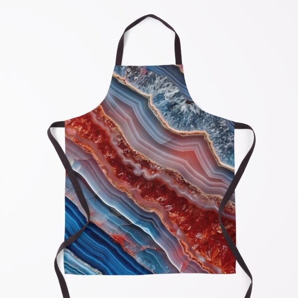 Item preview, Red and Blue Agate Slice — Marble Geode Crystal Texture designed and sold by LYAN-STORE.