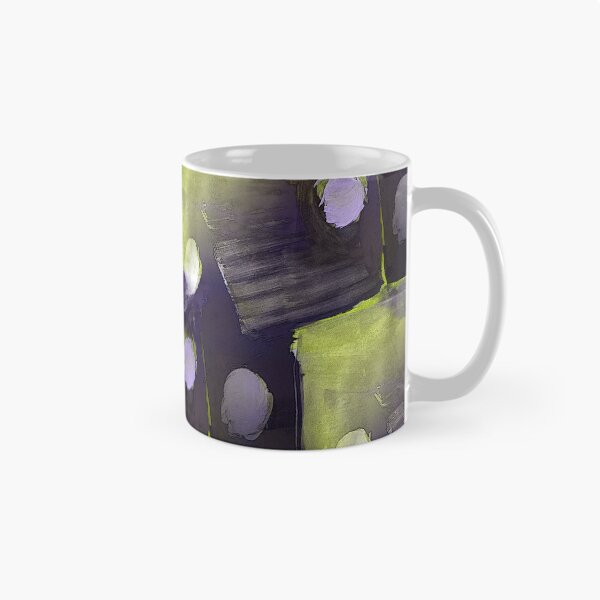 Item preview, Square and Dot Abstract in Yellow and Purple designed and sold by Artistestella.