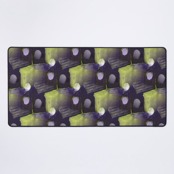 Item preview, Square and Dot Abstract in Yellow and Purple designed and sold by Artistestella.