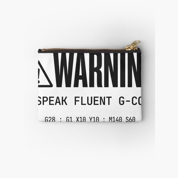 Item preview, Warning I Speak Fluent Gcode 3D Programmer designed and sold by Niebieski-Labs.