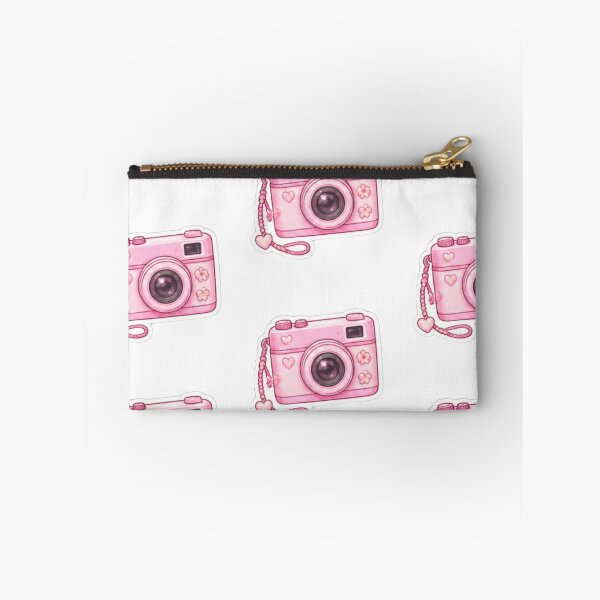 Item preview, Cute Pink Camera with Hearts and Flowers designed and sold by Kiralemon.