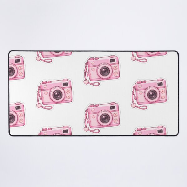 Item preview, Cute Pink Camera with Hearts and Flowers designed and sold by Kiralemon.