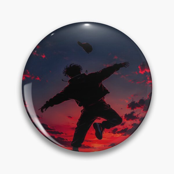Item preview, Midnight Jump Red Sky Silhouette Art designed and sold by Bathu Designs.