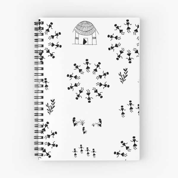 Item preview, Warli Village Life Pattern – Traditional Tribal Folk Art designed and sold by  Boho Vibes Studio.