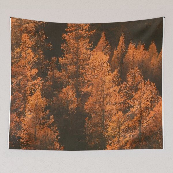 Item preview, Golden Autumn Forest — Moody Pine Trees Fall Landscape designed and sold by LYAN-STORE.