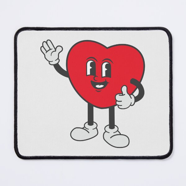 Item preview, Retro Cartoon Heart Waving Thumbs Up Vintage 30s Mascot Graphic. designed and sold by thailerd.