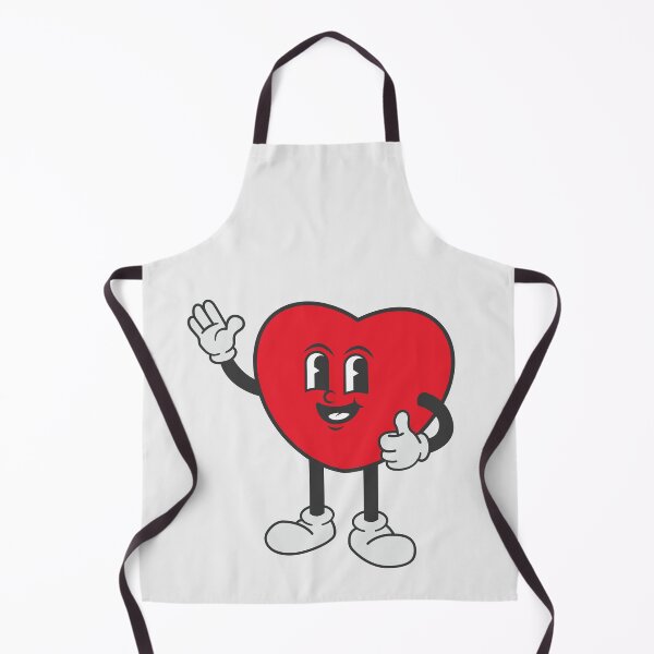 Item preview, Retro Cartoon Heart Waving Thumbs Up Vintage 30s Mascot Graphic. designed and sold by thailerd.