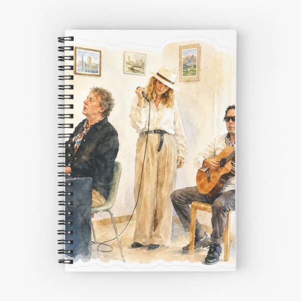 Item preview, Radio Bossa Band Bossa Nova Digital Watercolor designed and sold by SlavaArt.