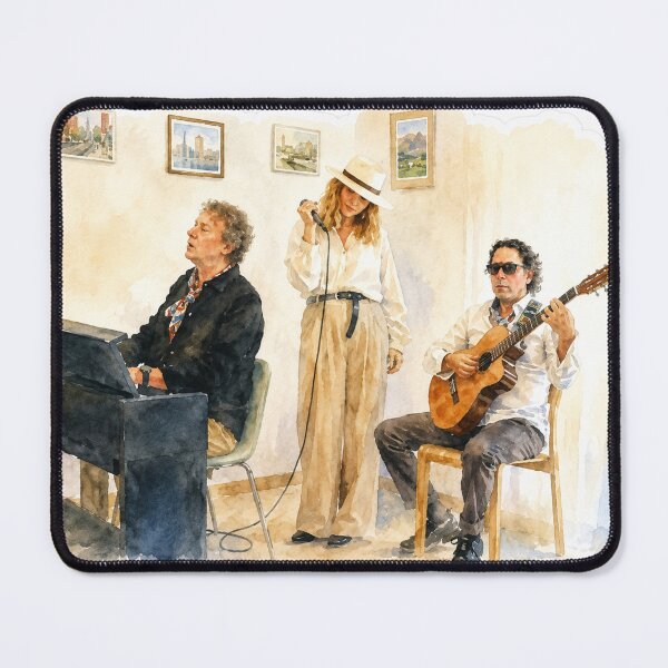 Item preview, Radio Bossa Band Bossa Nova Digital Watercolor designed and sold by SlavaArt.
