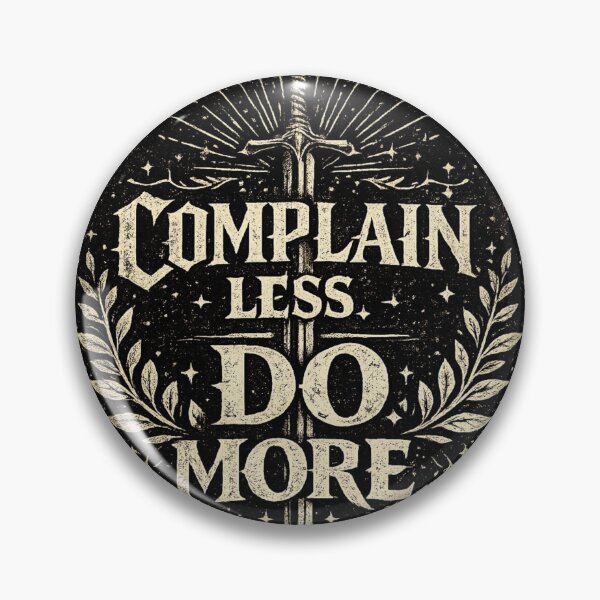 Item preview, Complain Less, Do More – Sword & Warrior Motivation designed and sold by Karszul.