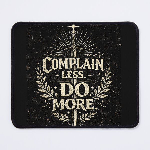 Item preview, Complain Less, Do More – Sword & Warrior Motivation designed and sold by Karszul.