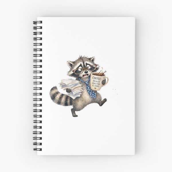 Item preview, Funny Tired Raccoon Teacher Coffee Mug | Adulting is Hard Tote Bag designed and sold by CoolCrazyChaos.