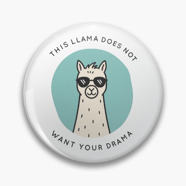 Item preview, This Llama Does Not Want Your Drama – Funny Llama Sunglasses designed and sold by MyStyleHub.
