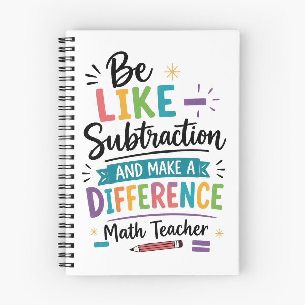 Item preview, Be Like Subtraction and Make A Difference Math Teacher 6 designed and sold by Positive&FunnyThings.