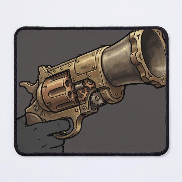 Item preview, Steampunk Blunderbuss Revolver Concept Art designed and sold by charmaroundyou.