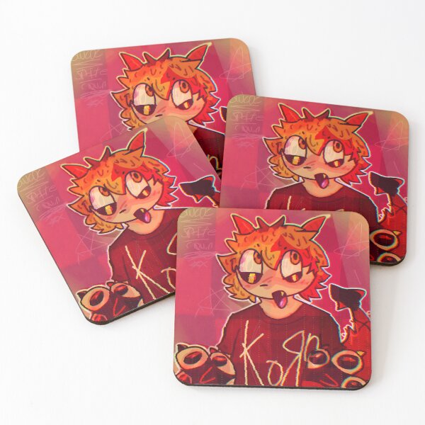 Item preview, Colorful Demon Character with Plush Toy Illustration designed and sold by Fibi-studio.