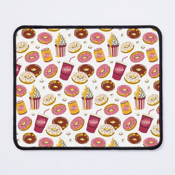 Item preview, Sweet Donuts And Popcorn Fast Food Pattern designed and sold by Panna Limon Store.