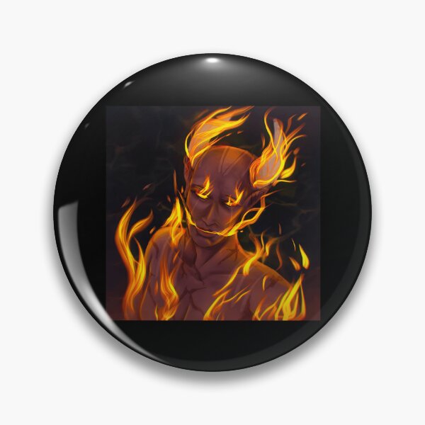Item preview, Fiery Demon Portrait Art designed and sold by Fibi-studio.