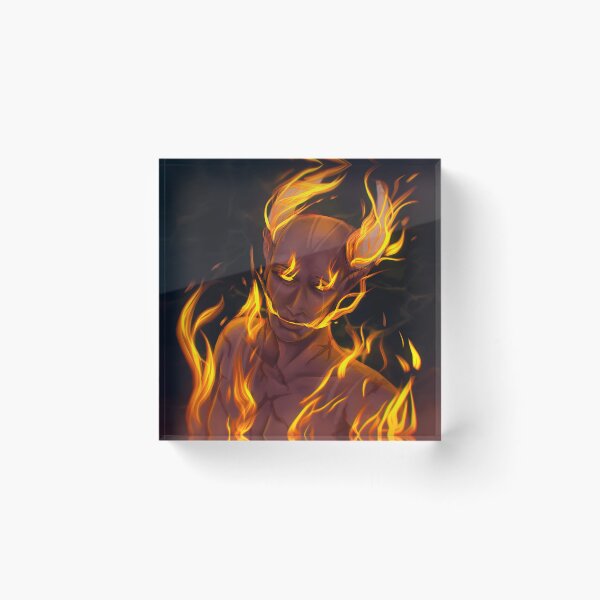 Item preview, Fiery Demon Portrait Art designed and sold by Fibi-studio.