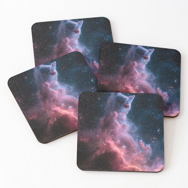 Item preview, Cosmic Wolf Dog Nebula Space Cloud designed and sold by theartmess.