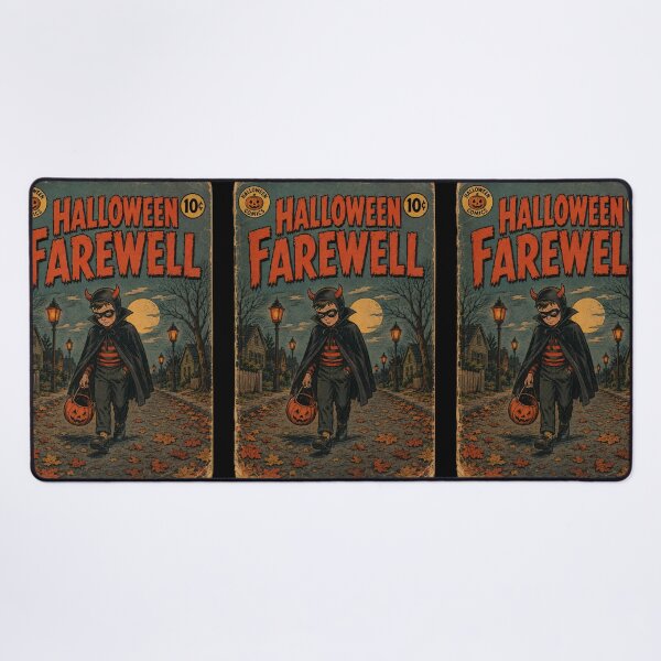 Item preview, Vintage Halloween Comic Book Cover Art: Melancholic Farewell designed and sold by bapupa.