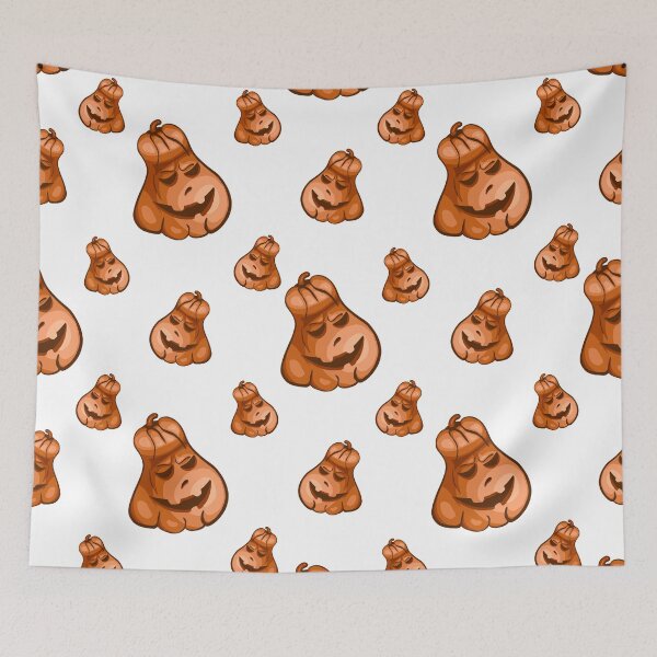 Item preview, Funny Halloween Jack O Lantern Seamless Pattern — Cute Spooky Pumpkins designed and sold by LYAN-STORE.