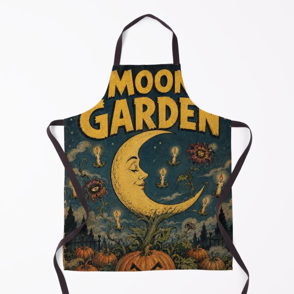 Item preview, Whimsical Halloween Comic Book Cover Art: Surreal Moon Garden designed and sold by bapupa.