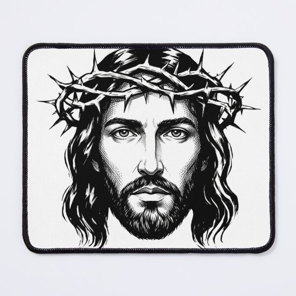 Item preview, Christ Is King – Jesus Christ with Crown of Thorns | Christian Design designed and sold by Legacy Apparel Co..