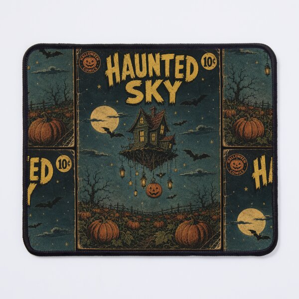 Item preview, Whimsical Halloween Comic Book Cover Art: Floating House designed and sold by bapupa.