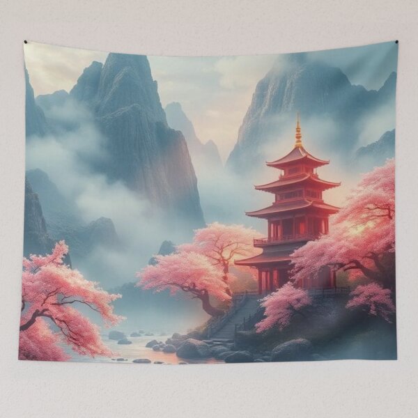 Item preview, Chinese Mythical Landscape designed and sold by Asiantrendzz.