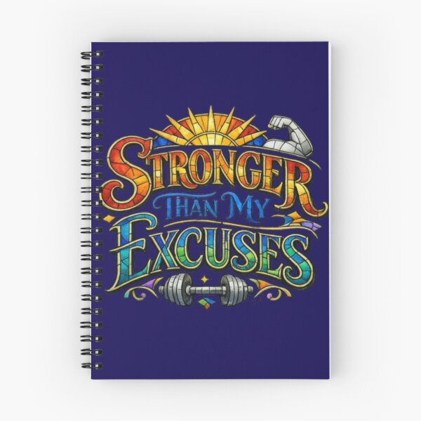 Item preview, Stronger Than My Excuses – Motivational Fitness Warrior Design   designed and sold by Karszul.