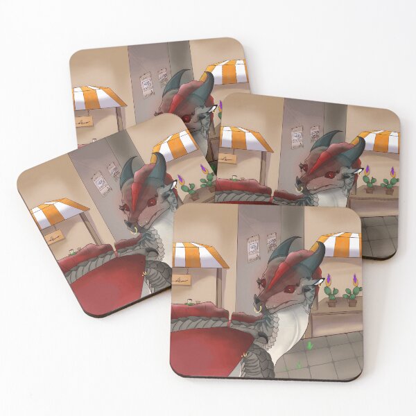 Item preview, Fantasy Dragon in Market Scene Artwork designed and sold by Fibi-studio.