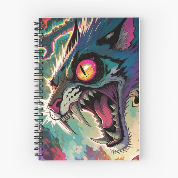 Item preview, Feline Fury Lit in Electric Neon Fluorescent Glory designed and sold by SabaMirzique.