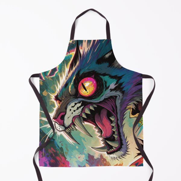 Item preview, Feline Fury Lit in Electric Neon Fluorescent Glory designed and sold by SabaMirzique.
