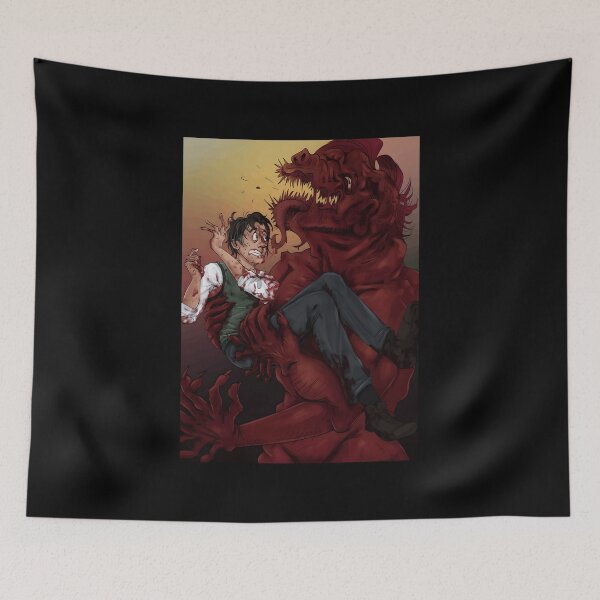 Item preview, terrifying monster attack scene designed and sold by Fibi-studio.