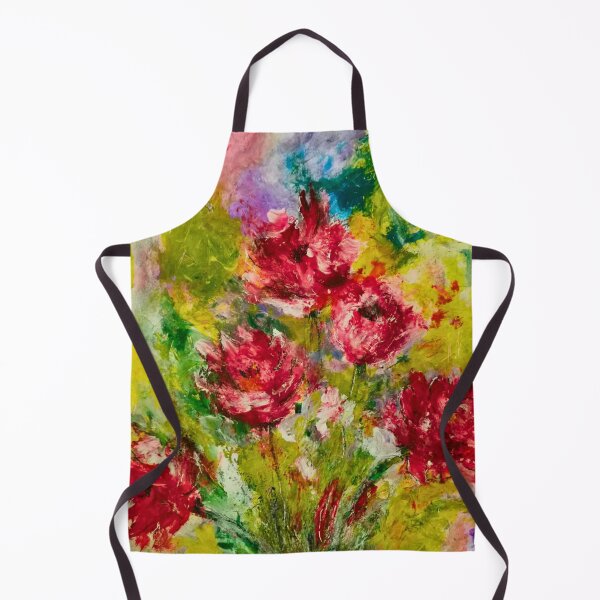 Item preview, WILD GRACE – Vibrant Pink Rose Floral Painting | Abstract Botanical Garden Wall Art designed and sold by CharismaticMindArt.