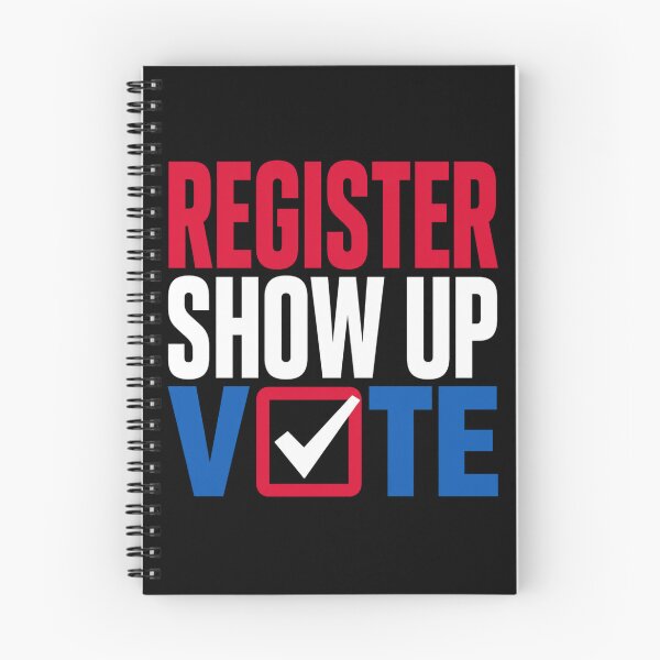 Item preview, register show up vote election day patriotic graphic designed and sold by ROUX-ART.