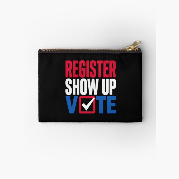 Item preview, register show up vote election day patriotic graphic designed and sold by ROUX-ART.