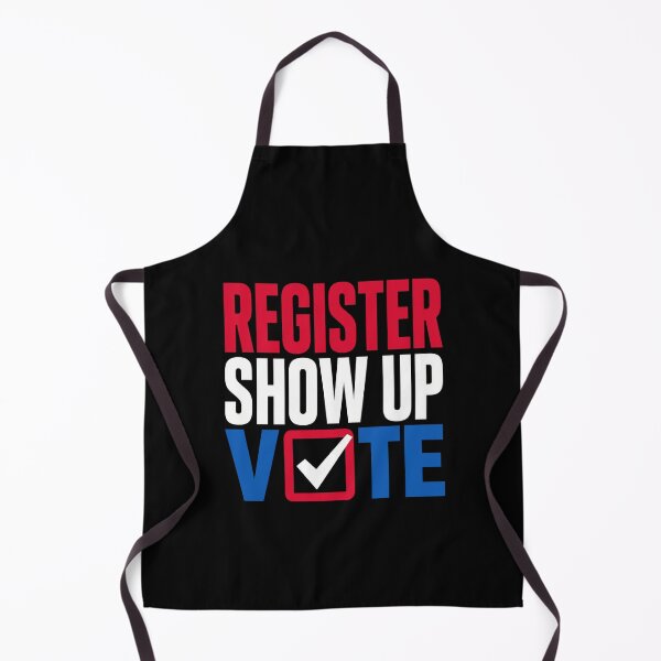 Item preview, register show up vote election day patriotic graphic designed and sold by ROUX-ART.