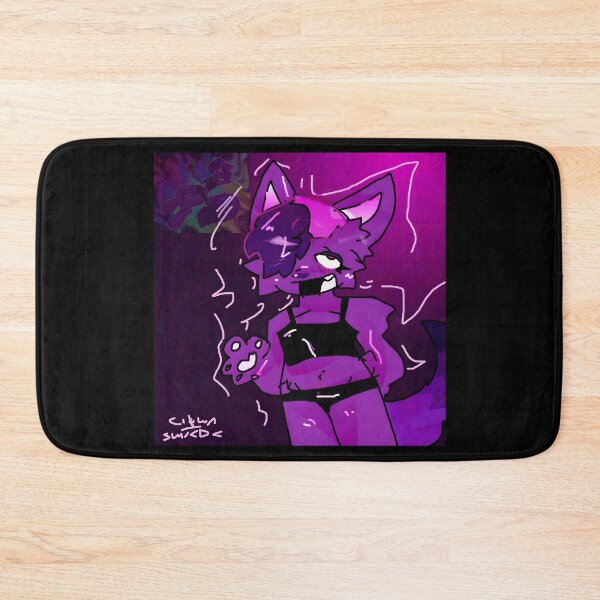 Item preview, Purple Furry Character Illustration designed and sold by Fibi-studio.