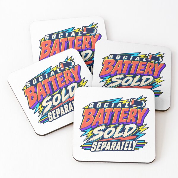 Item preview, Social Battery Sold Separately Introvert Humor designed and sold by FZ Studio .