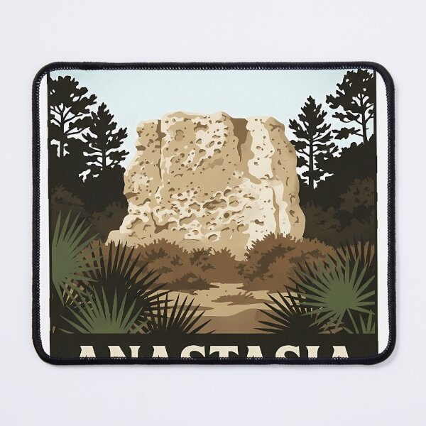 Item preview, Anastasia State Park Coquina Quarry Florida Poster Sticker designed and sold by DetourDgn.