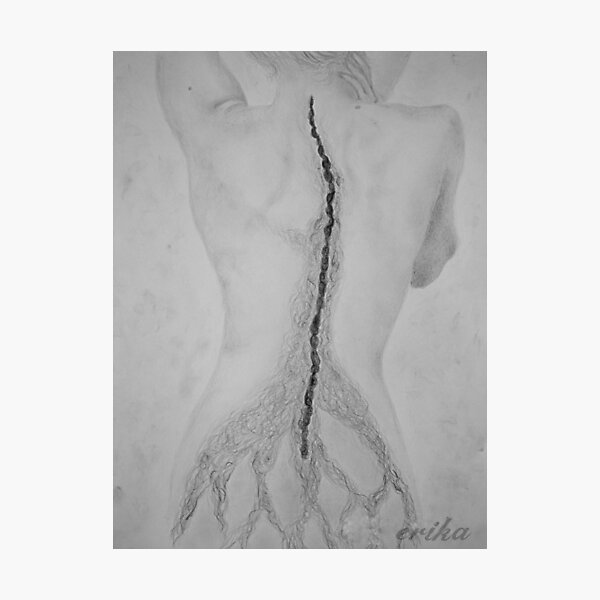 my spine writes stories Photographic Print