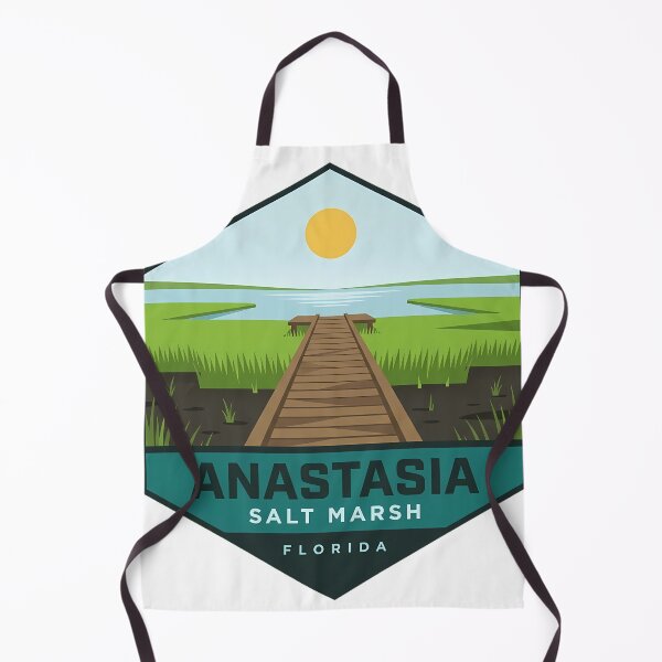 Item preview, Anastasia State Park Salt Marsh Boardwalk Florida Badge Sticker designed and sold by DetourDgn.