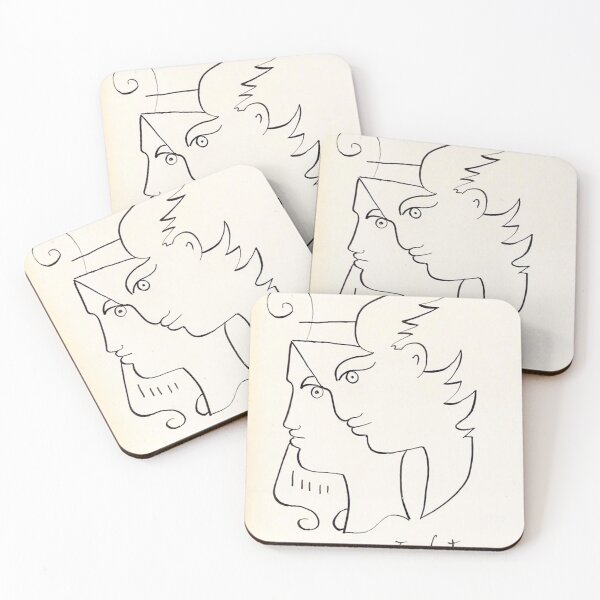 Item preview, Poster Jean Cocteau Illustration Love designed and sold by Nicole-gibson.