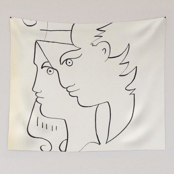 Item preview, Poster Jean Cocteau Illustration Love designed and sold by Nicole-gibson.